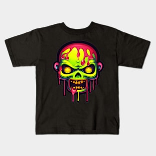 Grunge Skull Kids T-Shirt